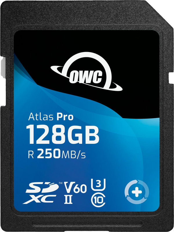 OWC Atlas Pro Card de Memorie SDXC UHS-II R250/W130 V60 128GB