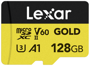 Lexar Card de Memorie microSDXC Professional UHS-II 128GB V60 Gold