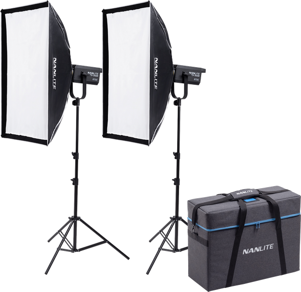 Nanlite FS-300B KIT 2 Lampi LED Bi-Color cu Accesorii