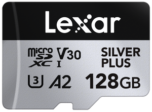 Lexar Profesional Silver Plus Card de Memorie microSDXC 128GB UHS-I V30