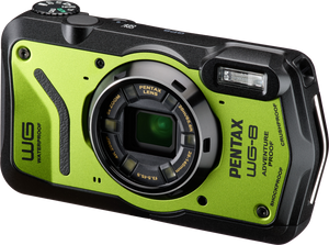 Pentax WG-8 Aparat Foto Compact 20mpx 5x Zoom Optic Subacvatic Rezistent la Socuri Verde