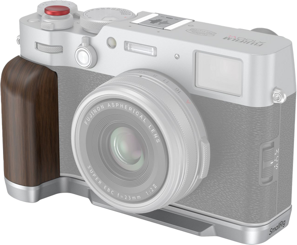 SmallRig 4804 Grip de Lemn L-Shape pentru FUJIFILM X100VI / X100V Argintiu