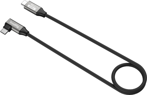 SmallRig 5076 Cablu de Date USB-C Drept la USB-C Unghi Drept 60cm
