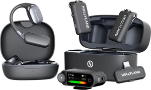 Hollyland LARK MAX 2 Combo + Căști de monitorizare + Camera RX + USB-C RX