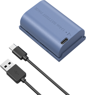 SmallRig 5407 Acumulator reincarcabil pentru cameră Canon LP-E6P cu USB-C Albastru
