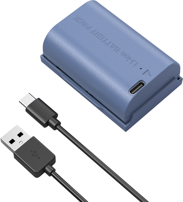 SmallRig 5406 Acumulator reincarcabil tip LP-E6P cu USB-C Albastru