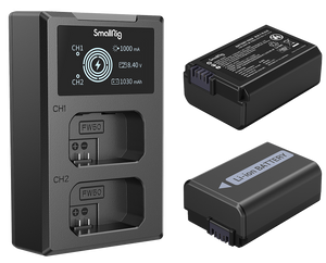 SmallRig 3818 Kit acumulatori si incarcator pentru Sony NP-FW50