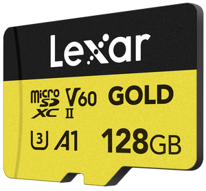 Lexar Card de Memorie microSDXC Professional UHS-II 128GB V60 Gold