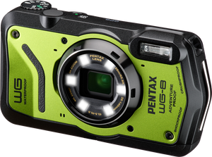 Pentax WG-8 Aparat Foto Compact 20mpx 5x Zoom Optic Subacvatic Rezistent la Socuri Verde