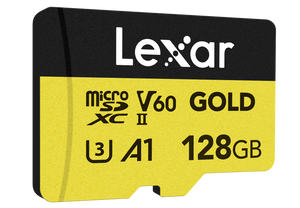 Lexar Card de Memorie microSDXC Professional UHS-II 128GB V60 Gold