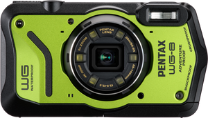 Pentax WG-8 Aparat Foto Compact 20mpx 5x Zoom Optic Subacvatic Rezistent la Socuri Verde