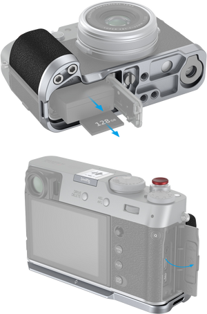 SmallRig 4555 L-Shape Maner pentru FUJIFILM X100VI / X100V (Silver)