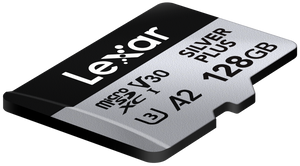 Lexar Profesional Silver Plus Card de Memorie microSDXC 128GB UHS-I V30