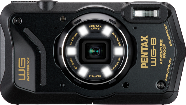 Pentax WG-8 Aparat Foto Compact 20mpx 5x Zoom Optic Subacvatic Rezistent la Socuri Negru
