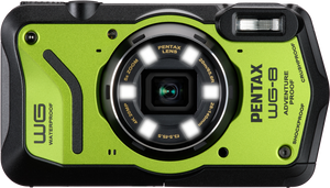Pentax WG-8 Aparat Foto Compact 20mpx 5x Zoom Optic Subacvatic Rezistent la Socuri Verde