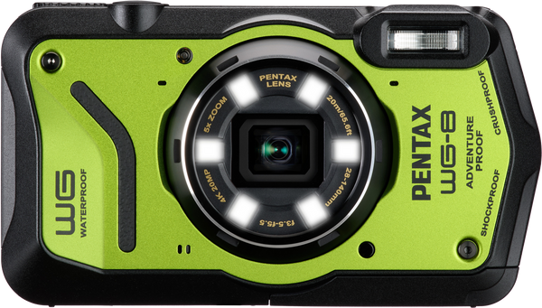 Pentax WG-8 Aparat Foto Compact 20mpx 5x Zoom Optic Subacvatic Rezistent la Socuri Verde