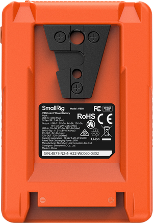 SmallRig 4871 VB50 Acumulator Mini V Mount Portocaliu