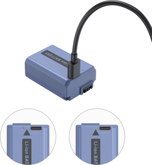 SmallRig 4965 Acumulator Reincarcabil cu USB-C tip NP-FW50 Albastru