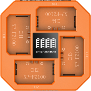 SmallRig 4839 Incarcator cu 4 Canale pentru Acumulatori NP-FZ100