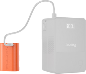 SmallRig 5407 Acumulator reincarcabil pentru cameră Canon LP-E6P cu USB-C Portocaliu