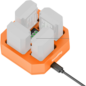 SmallRig 4839 Incarcator cu 4 Canale pentru Acumulatori NP-FZ100