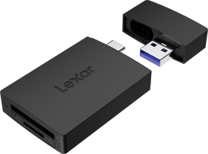 Lexar Cardreader microSD/SD I Dual Slot USB-A/C microSD Card USB 3.1 Reader, up to 255MB/s read