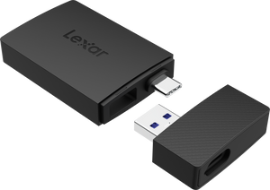 Lexar Cardreader microSD/SD I Dual Slot USB-A/C microSD Card USB 3.1 Reader, up to 255MB/s read