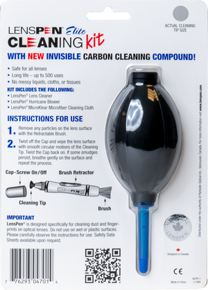 Kit complet de curățare echipament foto și optică LensPen Cleaning Kit White