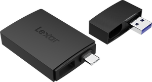 Lexar Cardreader microSD/SD I Dual Slot USB-A/C microSD Card USB 3.1 Reader, up to 255MB/s read
