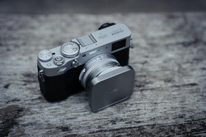 NiSi X100 Series NC UV Filter 49mm + Parasolar și Capac Metalic – Kit dedicat Fujifilm X100