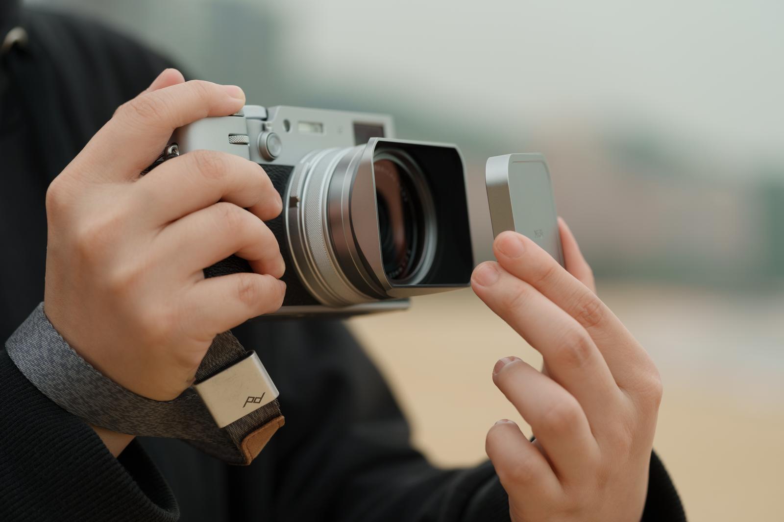 NiSi X100 Series NC UV Filter 49mm + Parasolar și Capac Metalic – Kit dedicat Fujifilm X100