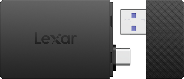 Lexar Cardreader microSD/SD I Dual Slot USB-A/C microSD Card USB 3.1 Reader, up to 255MB/s read
