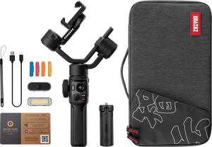 Kit Zhiyun Smooth 5S AI Pro varianta Combo cu geanta de transport si trepied inclus pe gphoto.ro