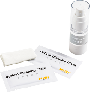 Flacon spray solutie NiSi Nano Cleaning Solution cu lavete microfibra ambalate individual gphoto.ro