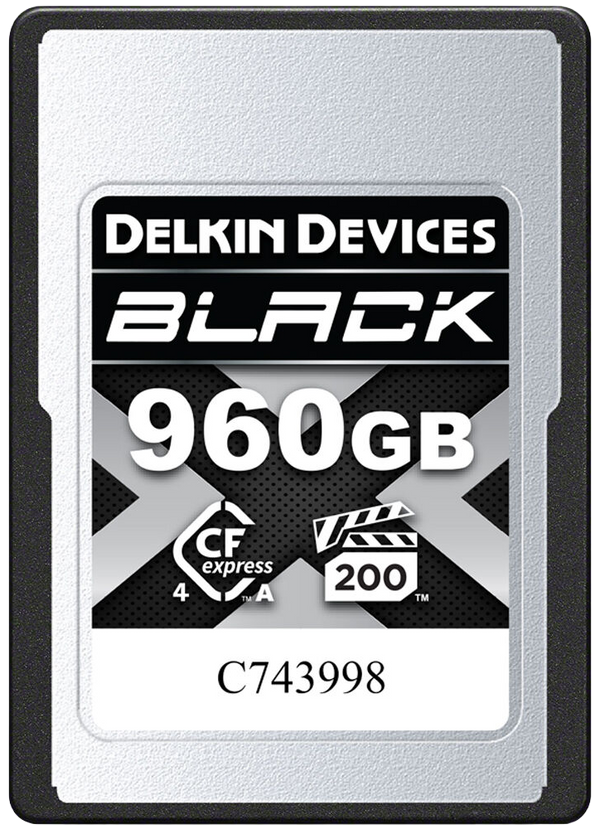 Card de memorie Delkin Devices BLACK CFexpress 4.0 Type A de 960GB VPG200