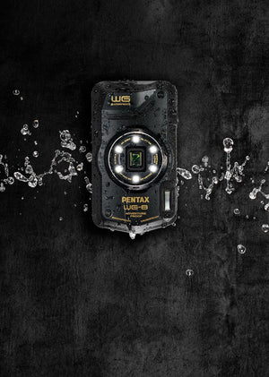 Pentax WG-8 Aparat Foto Compact 20mpx 5x Zoom Optic Subacvatic Rezistent la Socuri Verde