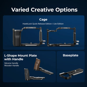 SmallRig 4949 HawkLock Camera Cage with Grip pentru Sony ZV‑E10 II
