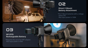 Smallrig 4621 RC 220B Pro Cob Lampa LED Bicolor 220W