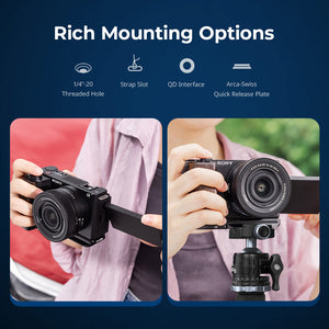 SmallRig 4949 HawkLock Camera Cage with Grip pentru Sony ZV‑E10 II