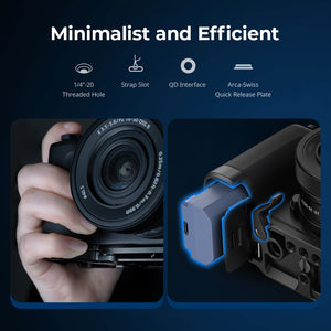 SmallRig 4949 HawkLock Camera Cage with Grip pentru Sony ZV‑E10 II