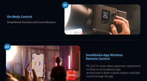 Smallrig 4621 RC 220B Pro Cob Lampa LED Bicolor 220W