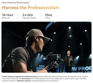 Hollyland LARK MAX 2 Combo + Căști de monitorizare + Camera RX + USB-C RX