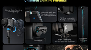 Smallrig 4621 RC 220B Pro Cob Lampa LED Bicolor 220W