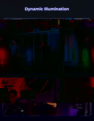 Smallrig 4810 RC 60C Lampa LED RGB 60W cu Suport Acumulator