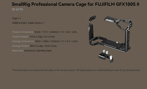 SmallRig Cage Kit pentru FUJIFILM GFX100S II 4715