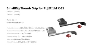 SmallRig 5452 Suport Deget pentru Fujifilm X-E5 – Negru