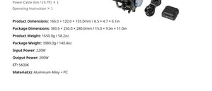Smallrig 4621 RC 220B Pro Cob Lampa LED Bicolor 220W