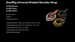 SmallRig 4882 – Curea de umăr universală împletită neagră pentru camere foto