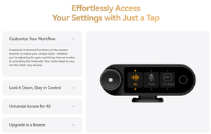 Hollyland LARK MAX 2 Combo + Căști de monitorizare + Camera RX + USB-C RX
