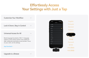 Hollyland LARK MAX 2 Combo + Căști de monitorizare + Camera RX + USB-C RX